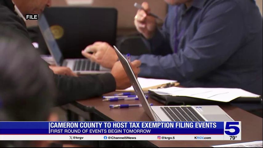 Cameron County to hold tax exemption filing events