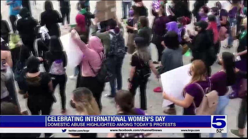 Protests against domestic abuse held in Tamaulipas on International Women’s Day