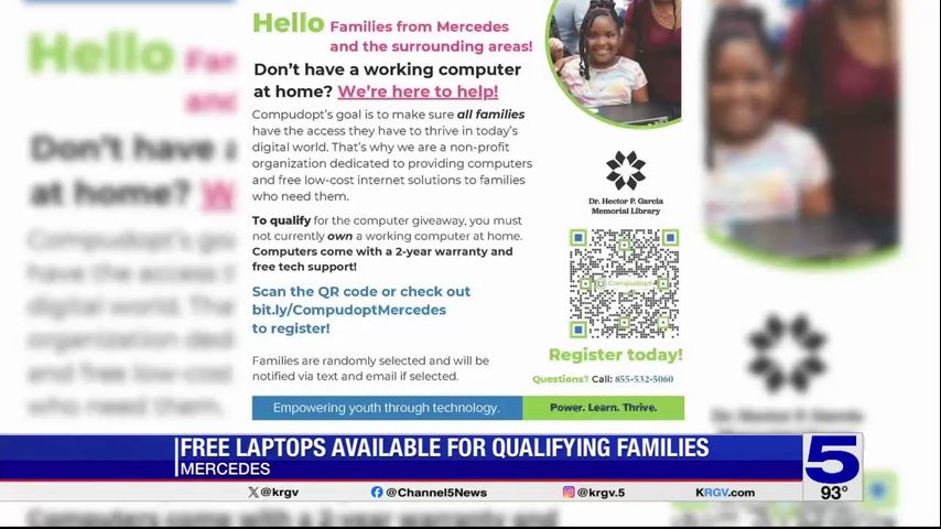 Mercedes offering free computers to qualifying families