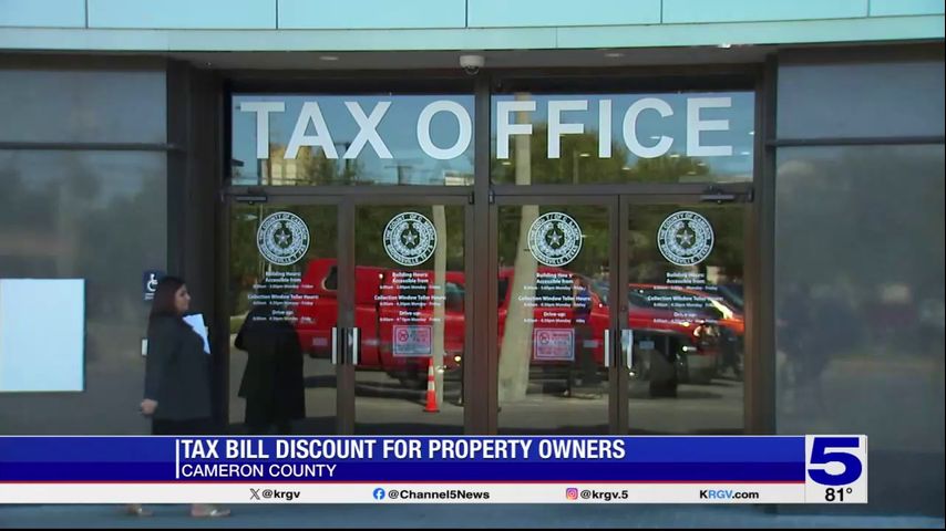 Cameron County offering discounts on property tax bills