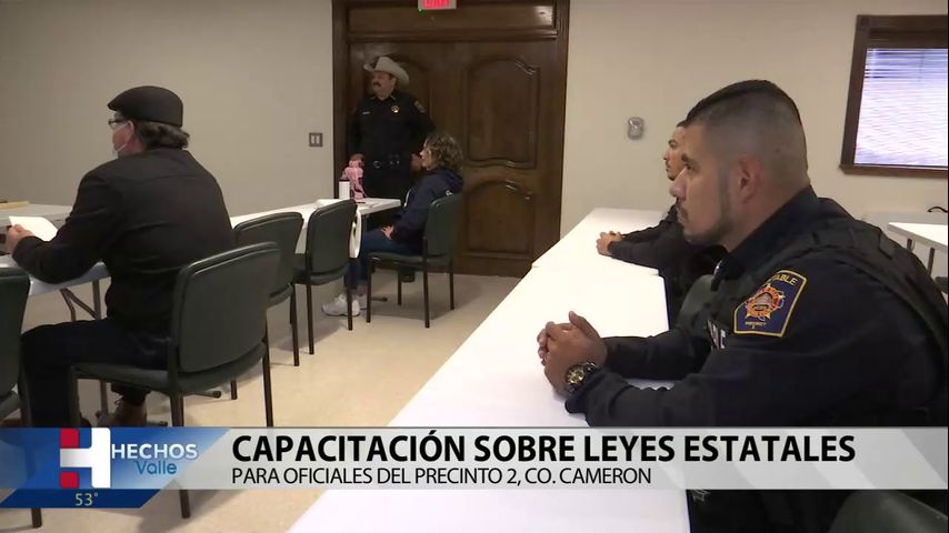 Oficiales del condado Cameron son evaluados y capacitados sobre recientes leyes aprobadas a nivel estatal