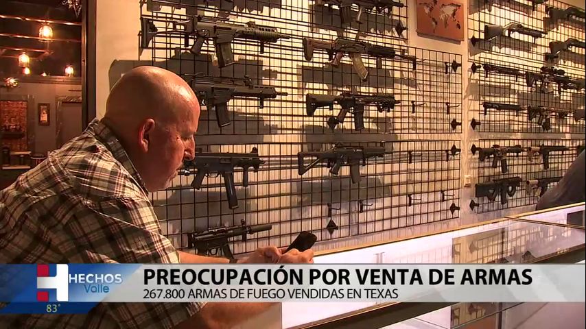 Más de 267.800 armas de fuego vendidas en Texas