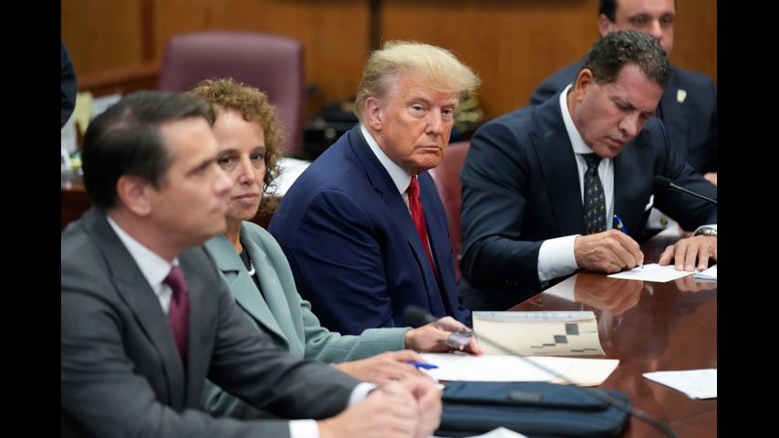 Donald Trump pleads not guilty to 34 felony charges