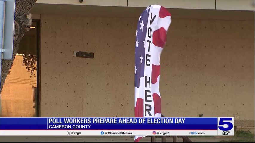 Cameron County poll workers prepare for Election Day