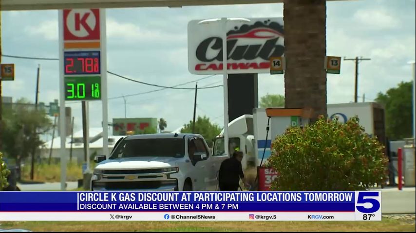 Participating Circle K locations to offer 30 cents off fuel on Thursday