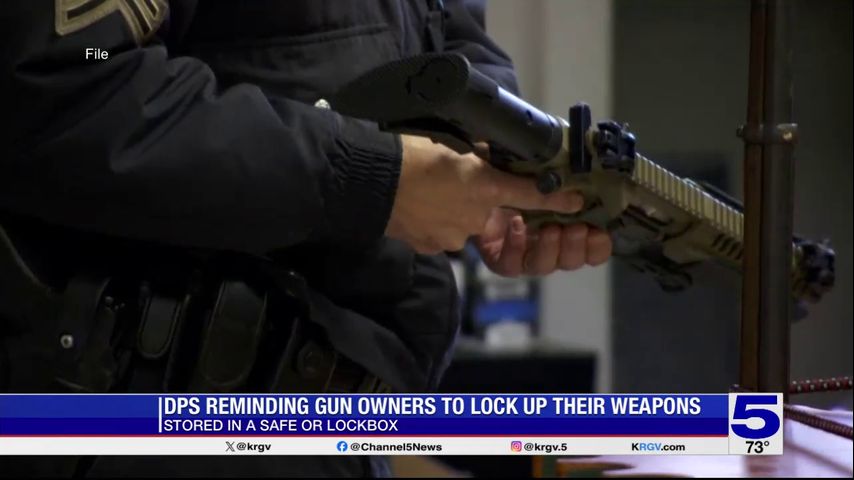 DPS reminds the public to lock up their weapons for the holidays