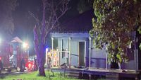 Fire crews respond to a house fire on Southern Avenue
