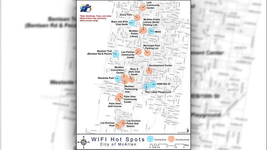 Officials working to setup Wi-Fi hotspots across McAllen