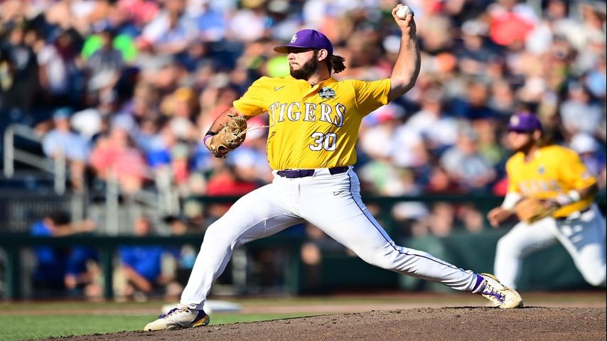 Nate Ackenhausen shines in his first start and LSU shuts out Tennessee 5-0  at College World Series – KXAN Austin