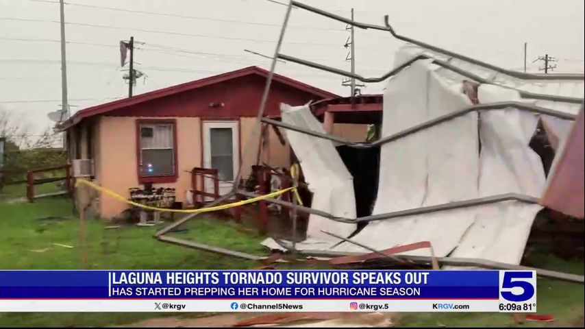 Woman prepares home for hurricane season after surviving deadly Laguna Heights tornado