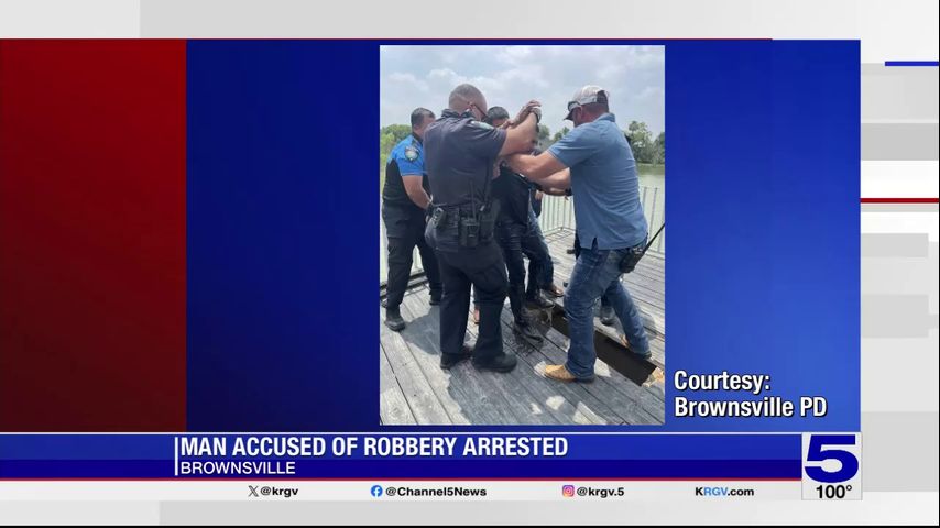 Brownsville police: Suspect jumps into resaca to avoid arrest for allegedly robbing jewelry store