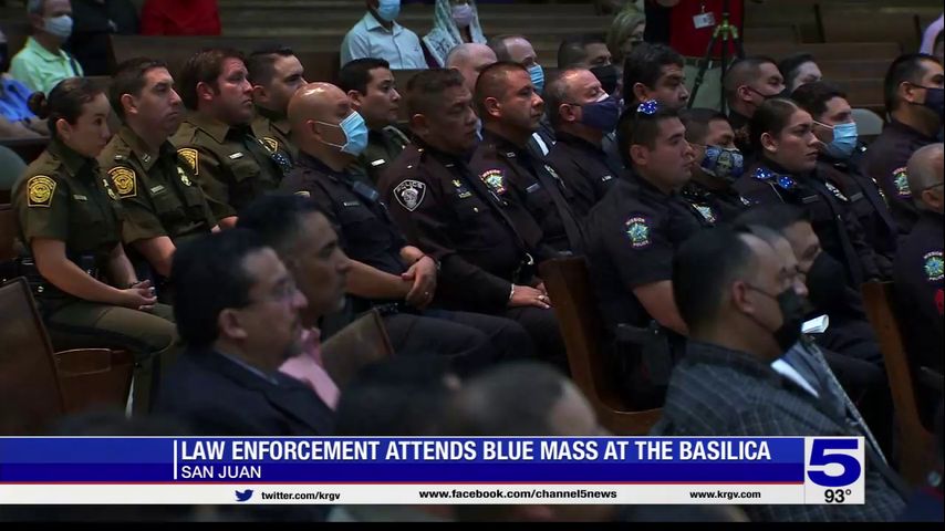 Blue Mass held for first responders at San Juan basilica