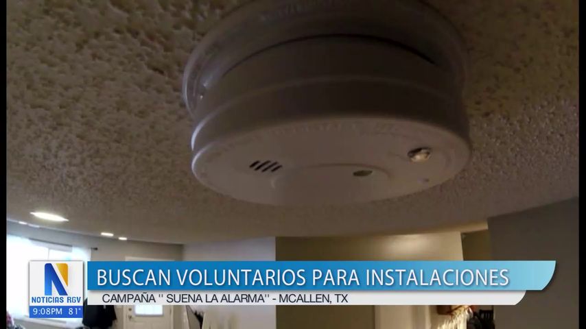 Bomberos de McAllen buscan voluntarios para instalaciones de detectores de humo