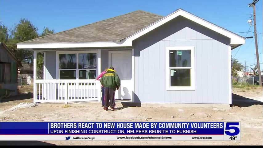 'Best relief a person could feel': Weslaco brothers react to new house made by community volunteers