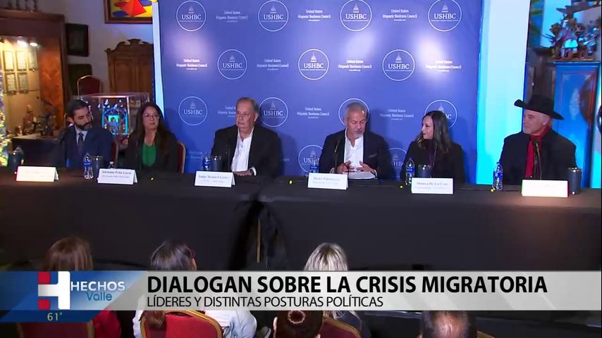 Líderes y distintas posturas políticas dialogan sobre la crisis migratoria