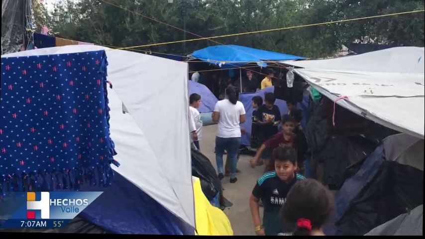 Tropas de la Guardia Nacional se preparan para una migración masiva en el Parque Anzalduas