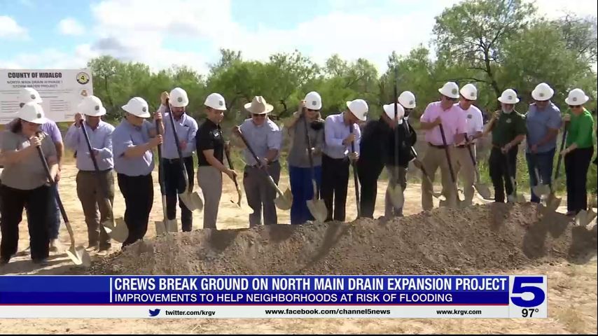 Hidalgo County Precinct 4 crews break ground on drainage expansion project