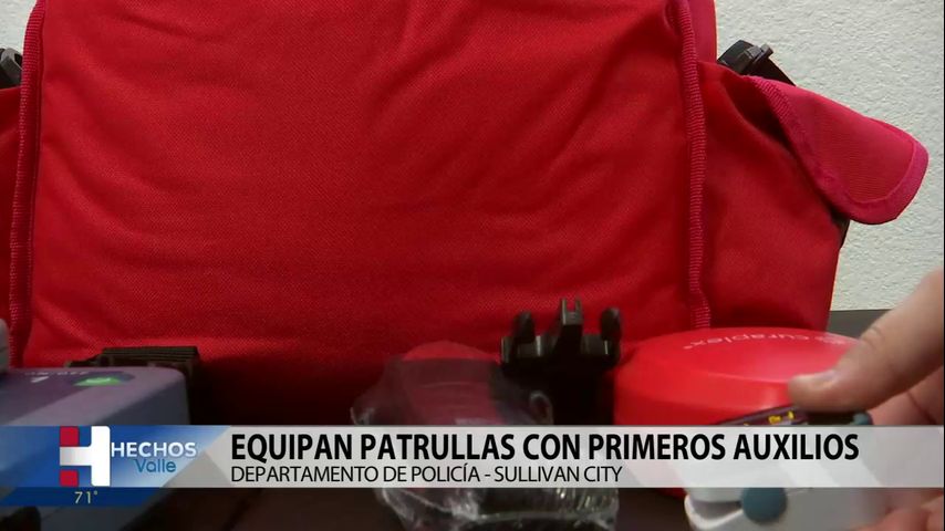 El departamento de policía de Sullivan City equipan primeros auxilios