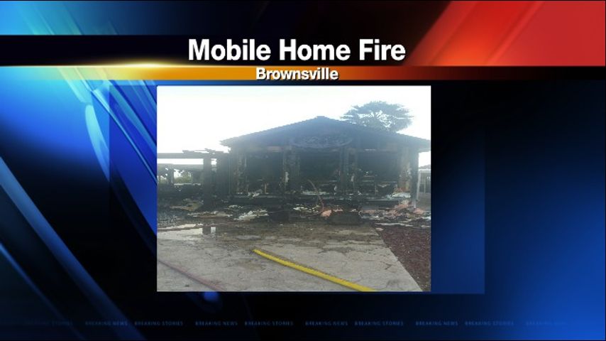 Mobile Home Fire in Brownsville