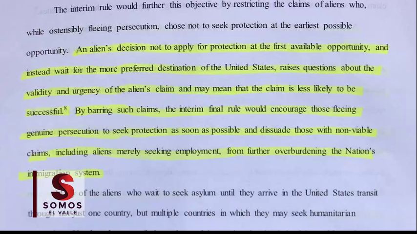 Nuevas reglas de inmigración para buscadores de asilo