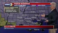 Sunday AM Forecast: ***FREEZE WARNING*** Through Monday Morning