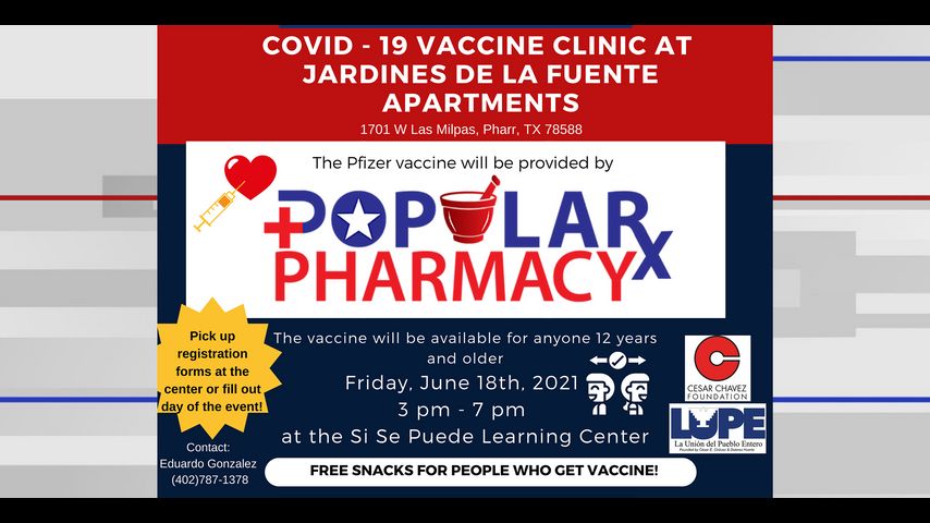 Jardines De La Fuente apartments to host COVID-19 vaccine clinic