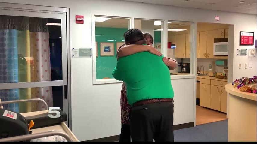 Cancer Survivor Reunites with Doctor