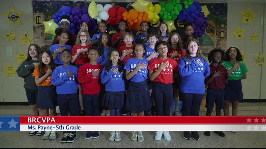 The Pledge of Allegiance, BRCVPA, 5th Grade, Ms. Payne