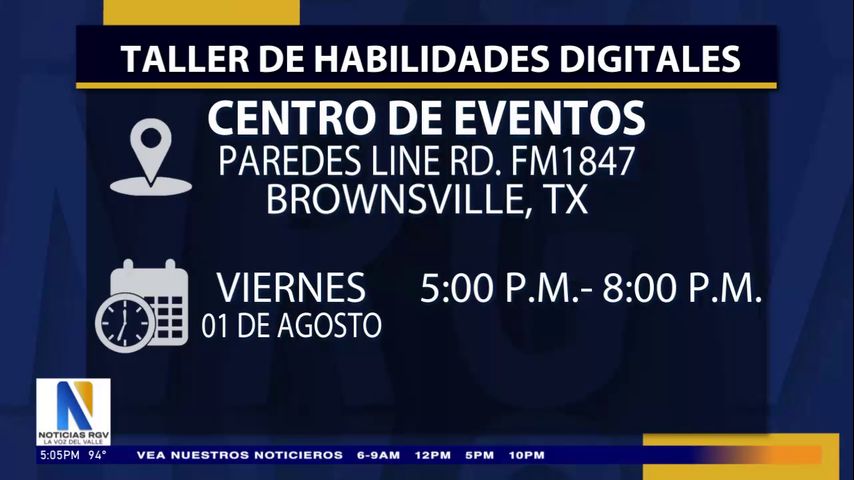 Ayuntamiento de Brownsville prepara taller de habilidades digitales para estudiantes