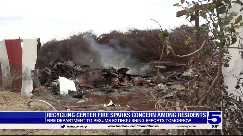 Alamo Recycling Center fire sparks concerns among residents