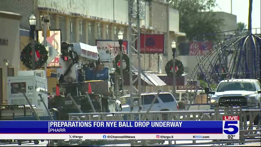 Preparations underway for Pharr's New Year's Eve Ball Drop event