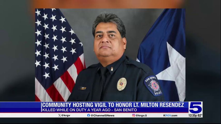 Community honoring San Benito Lt. Milton Resendez one year after being killed in line of duty