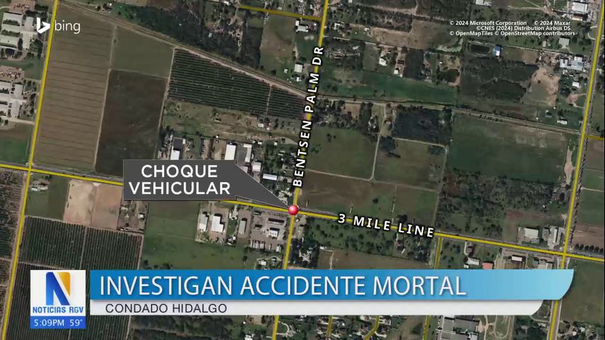 Accidente mortal en Palmview con tres vehículos involucrados deja un fallecido