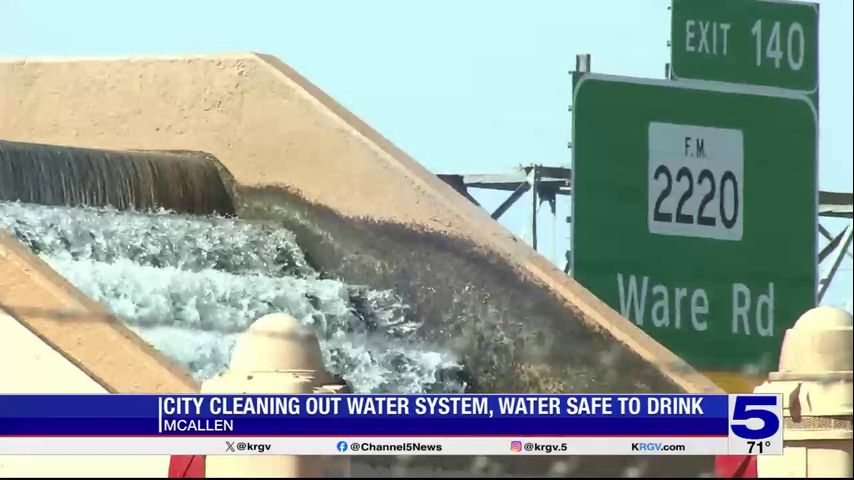 City of McAllen cleaning out water system