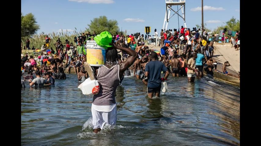 Del Rio closes border bridge as thousands of Haitian migrants fleeing disaster and unrest seek asylum