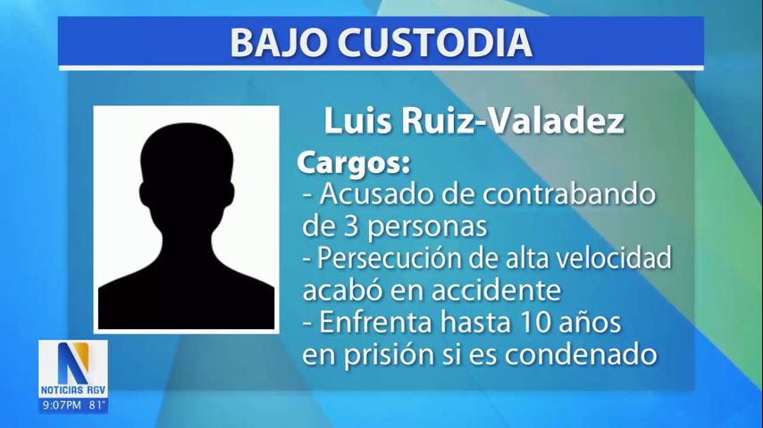 Conductor involucrado en un accidente en McAllen es arrestado por cargos de contrabando