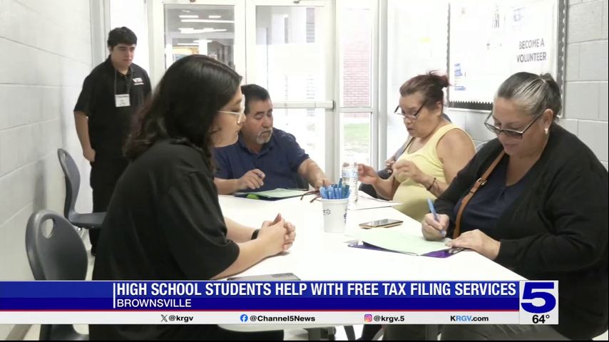 Brownsville high school students helping provide free tax filing services
