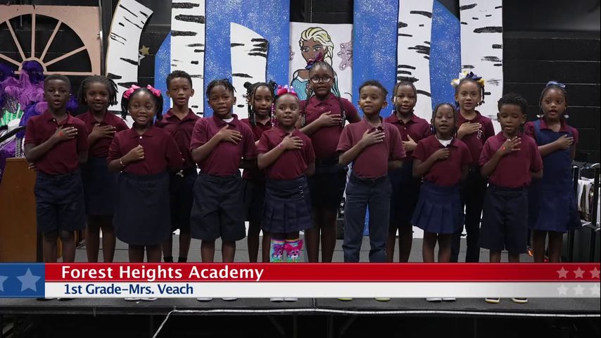 The Pledge of Allegiance - Forest Heights Academy, 1st Grade, Mrs. Veach