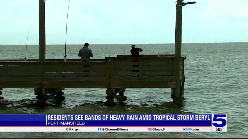 Port Mansfield residents go fishing after Tropical Storm Beryl passed by