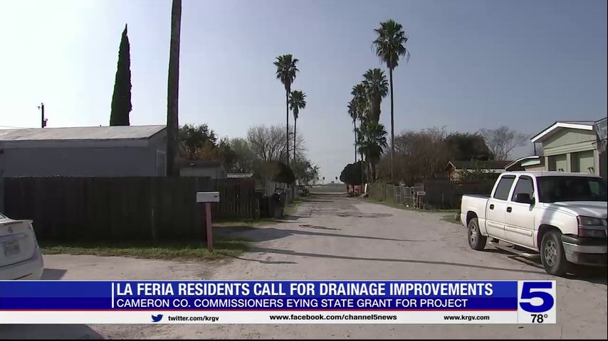 Cameron County eyeing state grant for drainage improvements in La Feria