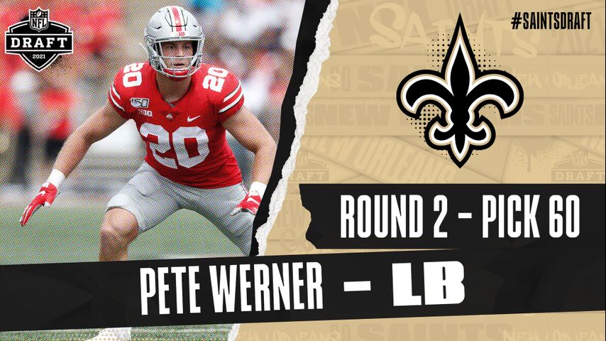 Pete Werner currently leads the NFL - New Orleans Saints