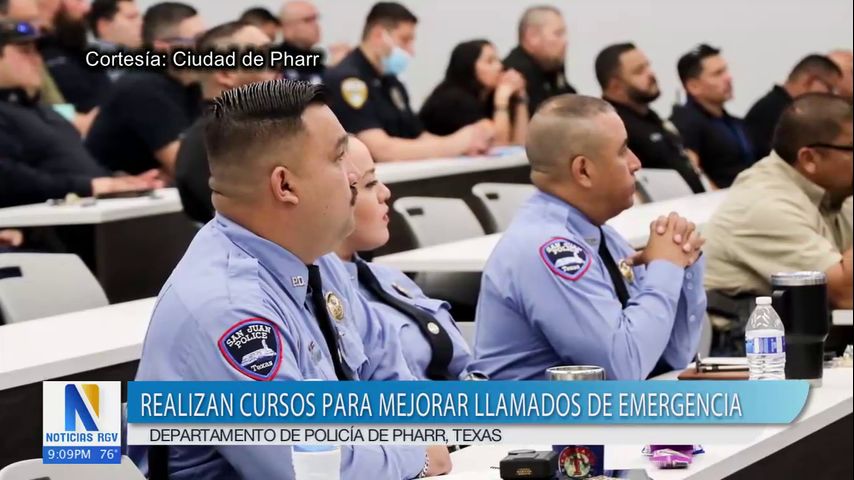 Policía de Pharr realiza cursos para mejorar llamados de emergencia