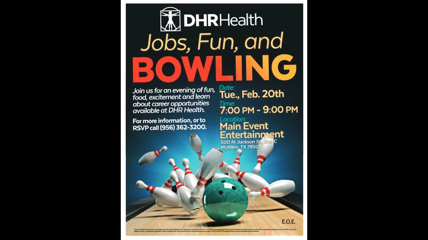 Jobs, Fun, and Bowling: DHR Health Job Fair