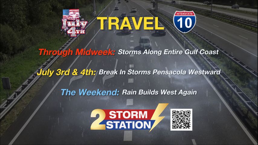 Jun. 29 - Rain dampening parts of the Gulf Coast leading up to the 4th ...