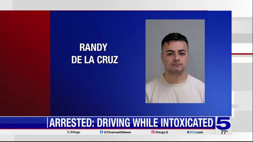 Off-duty Edinburg police officer arrested for suspected DWI, unlawful carry in McAllen