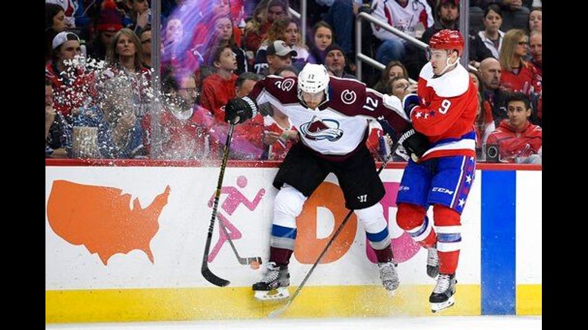 Caps beat Avs in OT, Colorado loses 5th consecutive game