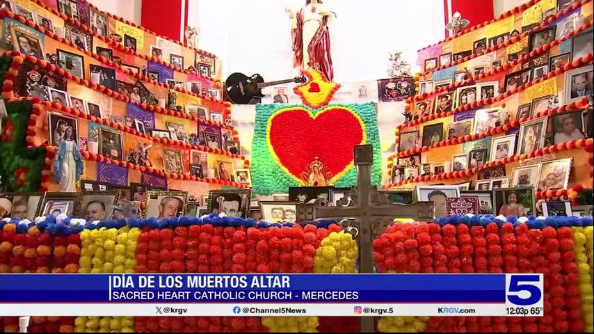 Mercedes church creates altar to honor loved ones for Día De Los Muertos