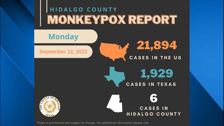 Casos confirmados de la viruela del mono en el condado Hidalgo aumenta a 6