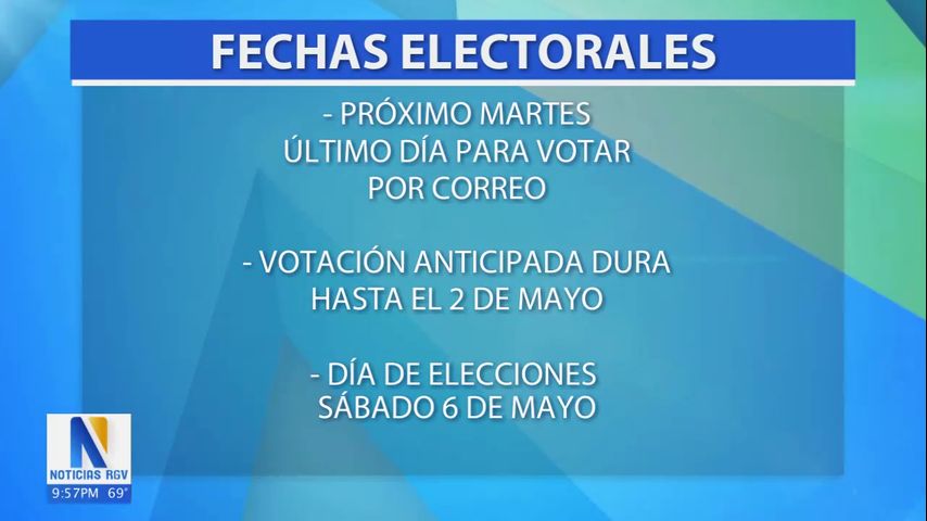 Inician las oportunidades de voto anticipado para las elecciones de mayo