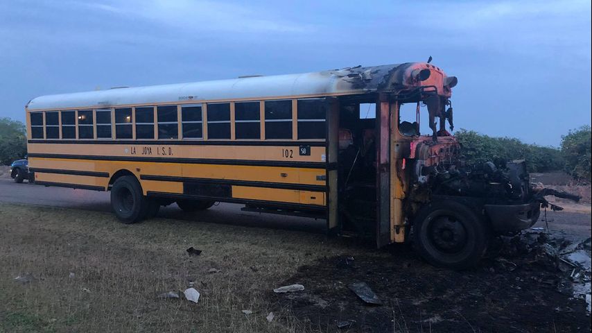 La Joya ISD school bus erupts into flames in Alton